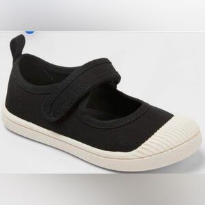 Cat & Jack Toddler Marina Hook and Loop Closure Mary Jane Sneakers Black 4T nwt